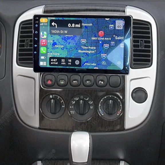 4+64GB, 10.1 Inch Android Car Stereo For Mercury Mariner 2005-2007, 2 Din Touchscreen Radio with Wireless CarPlay & Android Auto, Includes AHD Backup Camera & Microphone