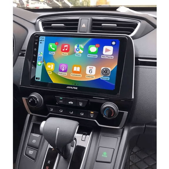 【4+64GB & AHD Camera】9" Android 15 Car Stereo for Honda CR-V 2017-2021 with Wireless CarPlay & Android Auto GPS Navigation Steering Wheel Control, Mirror Link, WiFi/Bluetooth