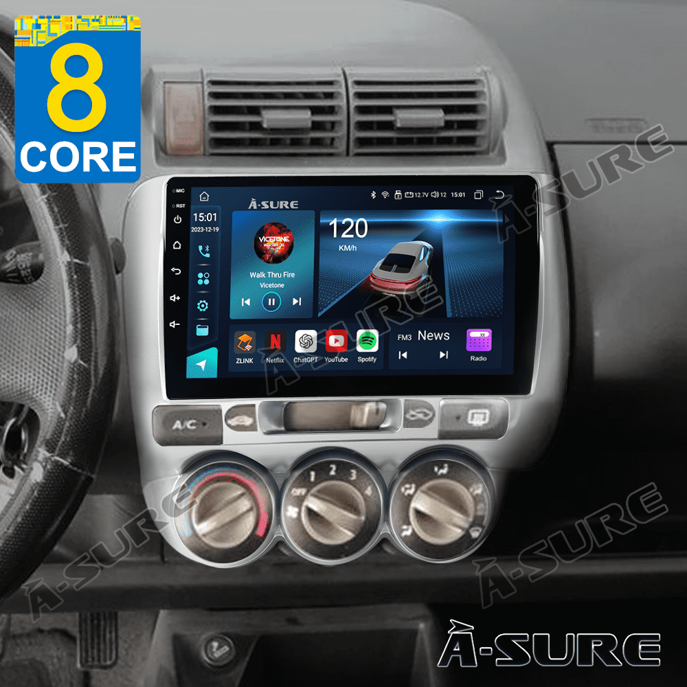 Autoradio Android 14 Per Honda Fit Jazz 2001-2008 (Clima Manuale) – 9 Pollici, 2+64GB, GPS, Wireless Carplay E Android Auto - 2