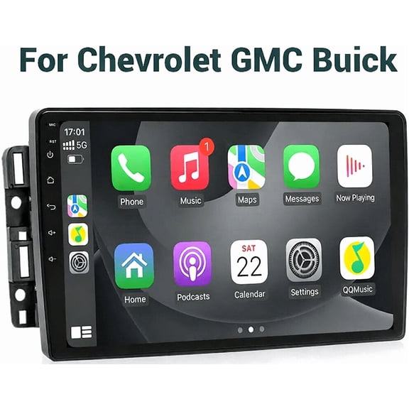 4+64GB Android 14 Car Stereo for Chevy Silverado HD 2009-2012, 10in + AHD Cam