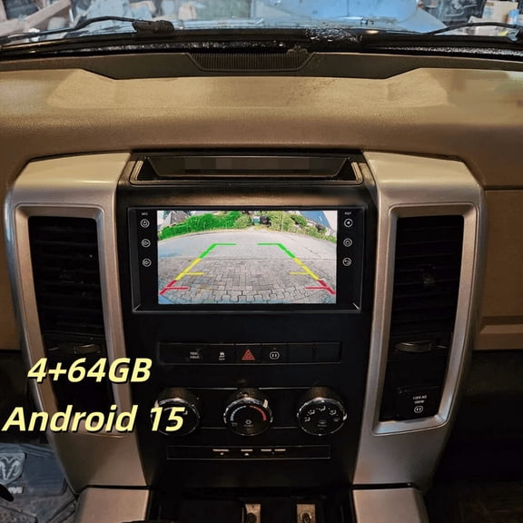 4+64GB Android 15 Car Stereo For Dodge RAM 2009 2010 2011 2012 - 7" IPS Touchscreen + CarPlay/Android Auto + AHD Camera & Microphone​