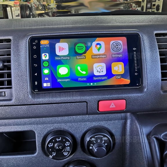 4+64GB Car Stereo For Toyota Hiace 2006-2019, 7" Android 15 Radio with Wireless CarPlay & Android Auto, Includes Backup Camera