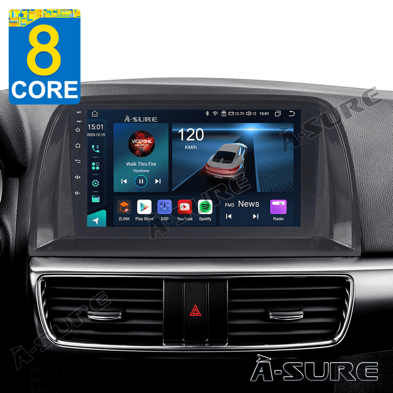 ミラレコ 4K 13インチ大画面 CarPlay Android Auto対応 4+64GB Android 13 Car Stereo Radio for Mazda CX-5 MK1 KE 2012-2016