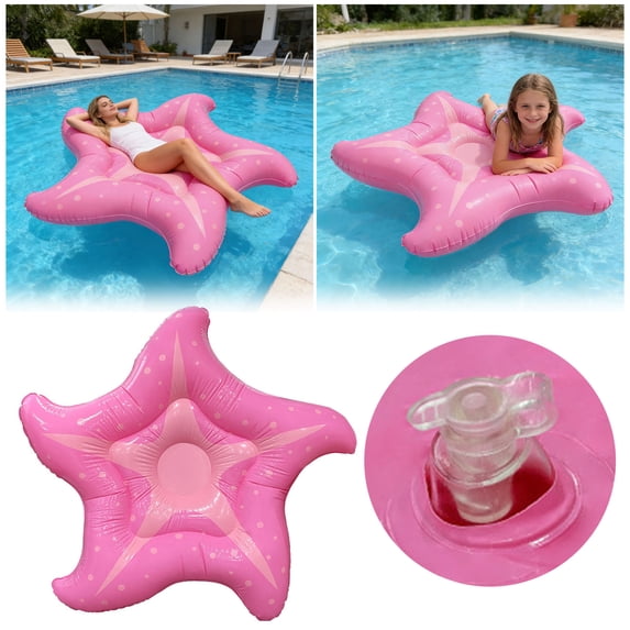 4.6FT Inflatable Water Float Bed for Pools â Outdoor Lounger with Raised Edges, Quick Inflation, Comfortable Floating Mattress for Pool Parties & Water Parks