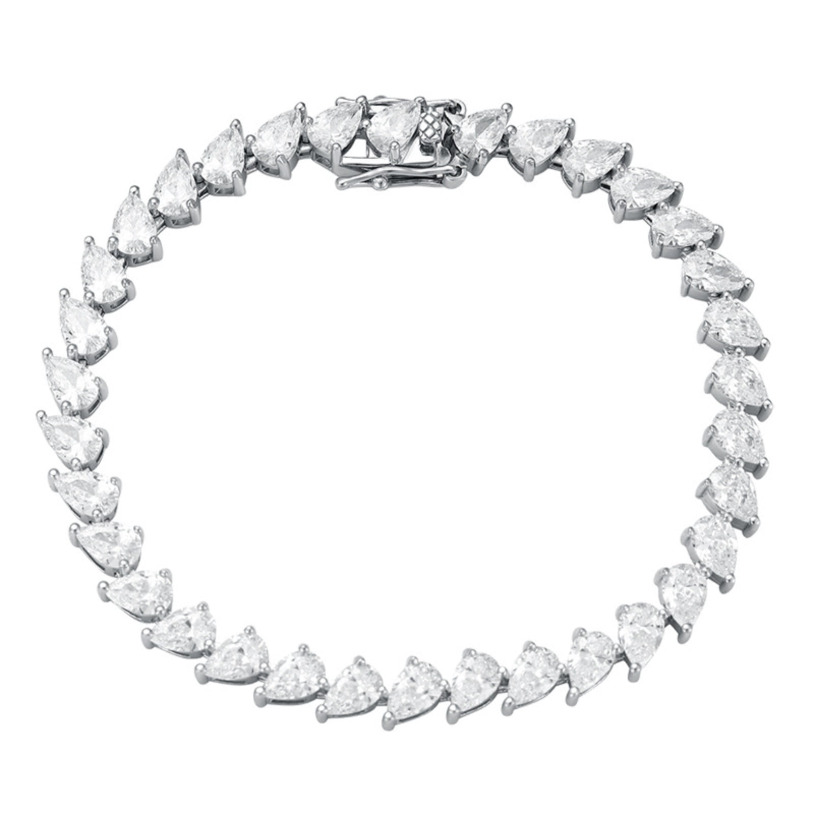 10mm Tennis Bracelet For Women & Men - 18K Gold/Rose Gold/White Gold Plated, Iced Out With Secure Clasp 2 thumbnail image