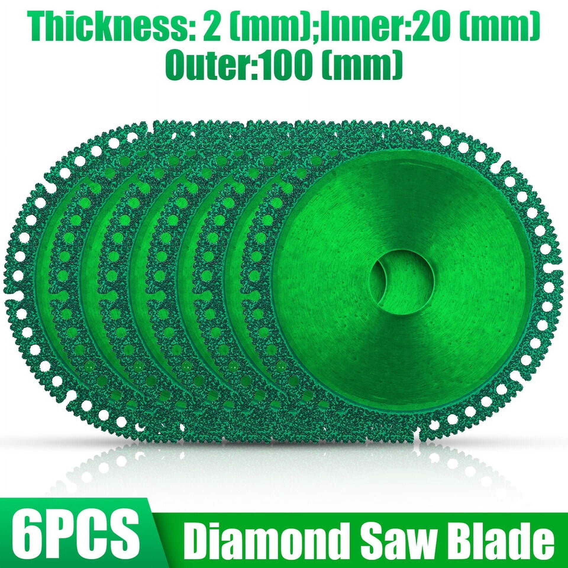 4" 6Pcs Indestructible Disc for Grinder - Diamond Blade Angle Grinder Diamond Cutting Blades - Cutting Disc for Angle Grinder - Metal Cutting Discs for Drill