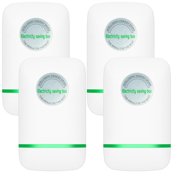 4/6Pcs Power Saver 90-250V 30KW Electricity Saving Box Household Energy Saver US Plug Power Saving Device Energy Saving Plug with Green Light for Home Office