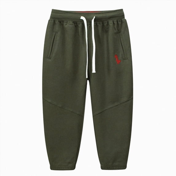 4-6T Toddler Boys Pants Fleece Lined Thick Straight Leg Elastic Waist Cozy Sweatpants with Side Pockets Fall Winter Casual Wear for Boys 4T 5T 6T 7T 8T,AG