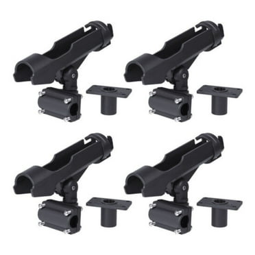 4/6pcs Kayak Boat Fishing Pole Rold Holder Rack 360° Adjustable Side Rail Mount