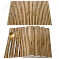 thumbnail image 1 of 4/6pcs Placemats Set National Style Bamboo Bird Branch Table Mats Cotton Linen Kitchen Accessories Home rative Coaster, 1 of 6