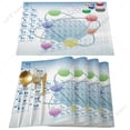 thumbnail image 1 of 4/6pcs Placemats Set Periodic Table Of Table Mats Cotton Linen Kitchen Accessories Home rative Coaster, 1 of 6