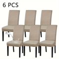 4/6pcs Premium Stretch Dining Chair Covers Dustproof, Waterproof, and