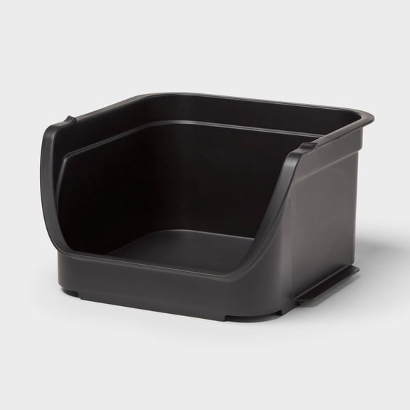4.6qt Open Front Stackable Storage Bin