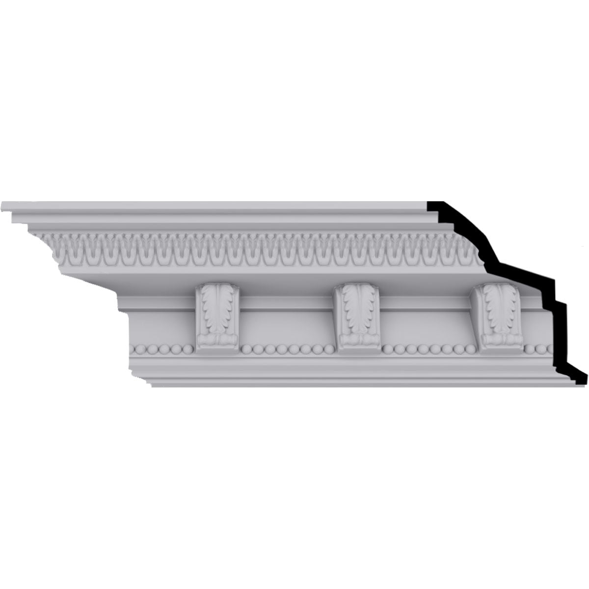 4 7/8"H x 4 1/4"P x 6 1/2"F x 94 1/2"L, (4 3/4" Repeat), Marcus Crown Moulding