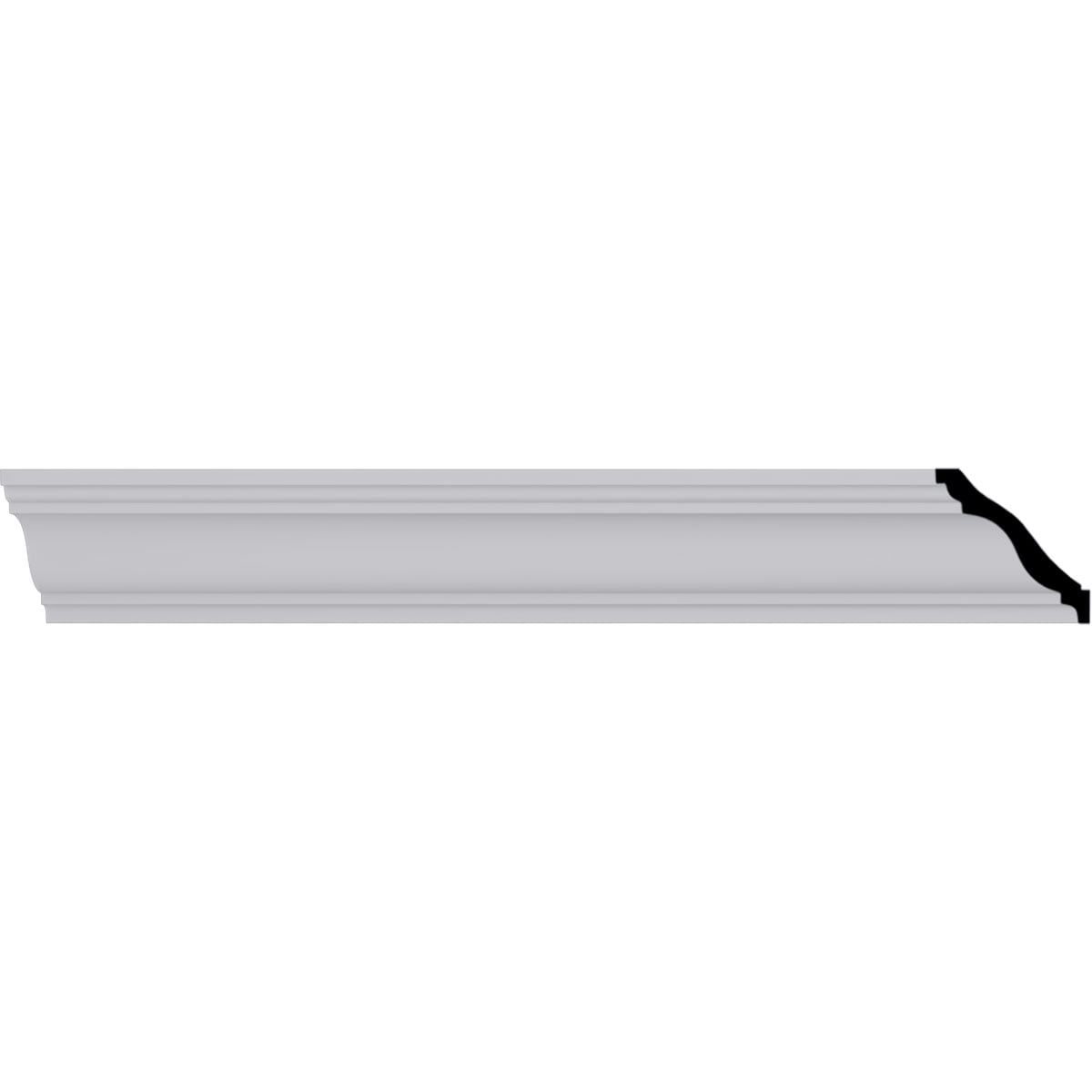 Strasbourg Traditional White Polyurethane Crown Moulding