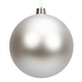 thumbnail image 1 of 4.7'' Christmas Ball Ornaments - Large Christmas Ornaments,1Pcs Shatterproof Plastic Christmas Ornaments Hanging Ball Decorations for Xmas Tree, Holiday, Wedding, Party(Z1-Silver), 1 of 5