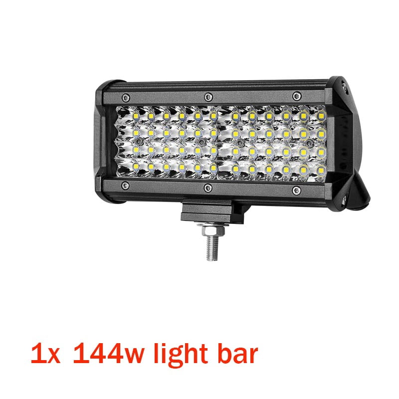 4 7 Inch 120W Combo off road Led Light Bars Spot Flood Beam for Work