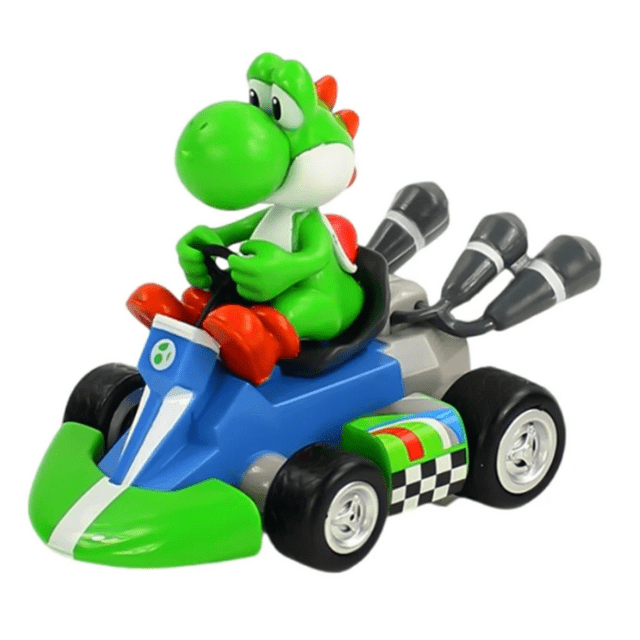 4.7 Inch Cartoon Popular Game Figure Super Mario Pull Back Car Green ...