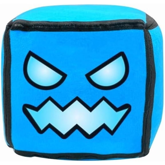 4.7 Inch Mini Blue Cube Plush Pendant Pillow, Portable Game Collectible Doll, Backpack Charm & Fan Birthday Gift