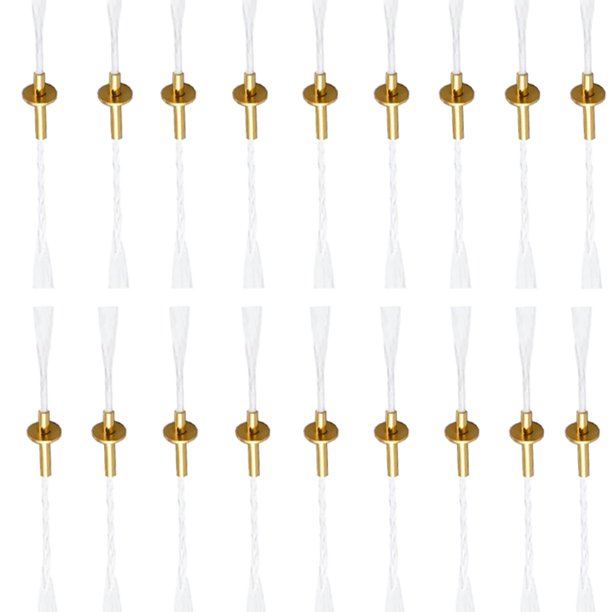 4.9 Inch Replacement Fiberglass Wicks 20pcs Glass Tube Wick Holder Fiberglass Torch Wicks