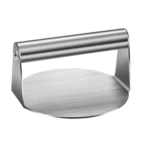 4.7 Inch Stainless Steel Burger Press & Smasher | Perfect for Patties & Sandwiches | Dishwasher Safe | Heavy-Duty Grill Tool for BBQ & Kitchen Use T0A5
