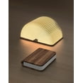 thumbnail image 1 of 4.7 Inch Wooden Book Lamp, Lovers Gifts,Teacher Appreciation Gifts for Women, Folding Light, LED Ambient Lighting, Magnetic Mood Lighting Home&Library Decor (Walnut), 1 of 4