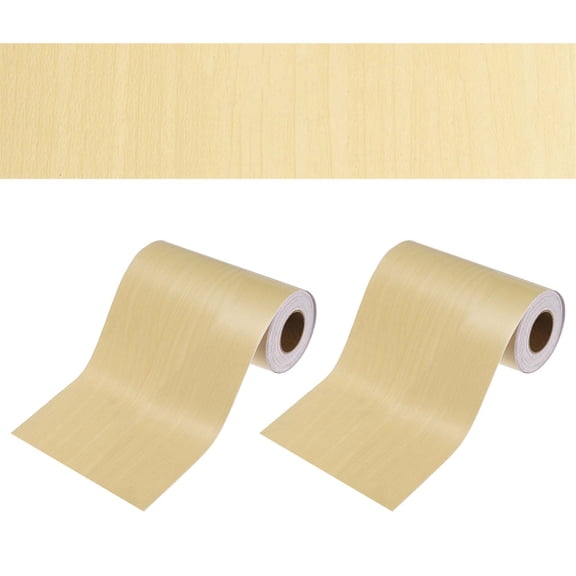 4.7 Inch x 66ft Wood Grain Repair Tape, Self Adhesive Realistic Textured Repair Tape Patch for Floor Door Table Cabinets Desk, Yellow Fir