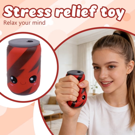 4.7 Inches Stress Relief Tools Slow Rising Squeeze Pop-Top Can Shape For Adults Gift Home