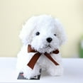 thumbnail image 1 of 4.7" Mini Furry Dogs Decoration, Stuffed Animals Toy, Simulation Poodle Toys with Key Chain Ring, for Home Decor, Christmas Pendants, Birthday Gift, 1 of 4