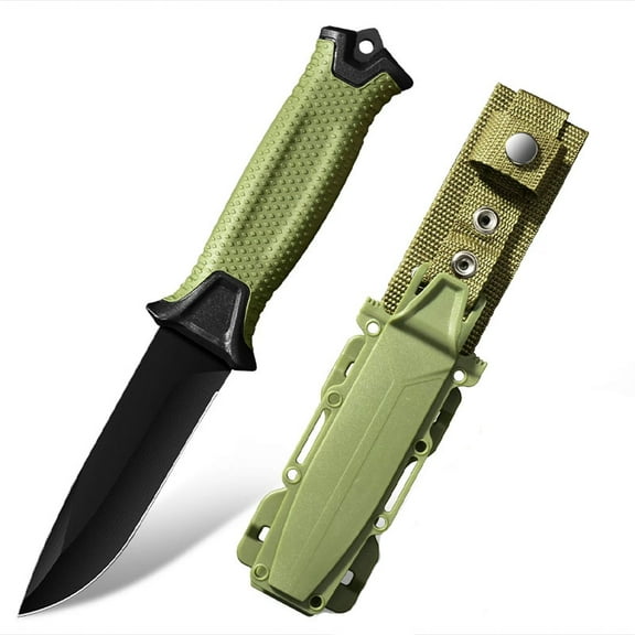 4.7''Straight Knife with Plastic Handle - Versatile Fruit Cutting and Camping Tool in Three Colors - Ideal Straight Blade Knife for Outdoor Use