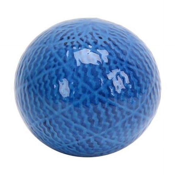 4.7 in. Decorative Ceramic Spheres Blue