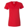 thumbnail image 1 of 4.7 oz. 100% Sofspun Cotton Jersey Junior V-Neck T-Shirt, 1 of 3