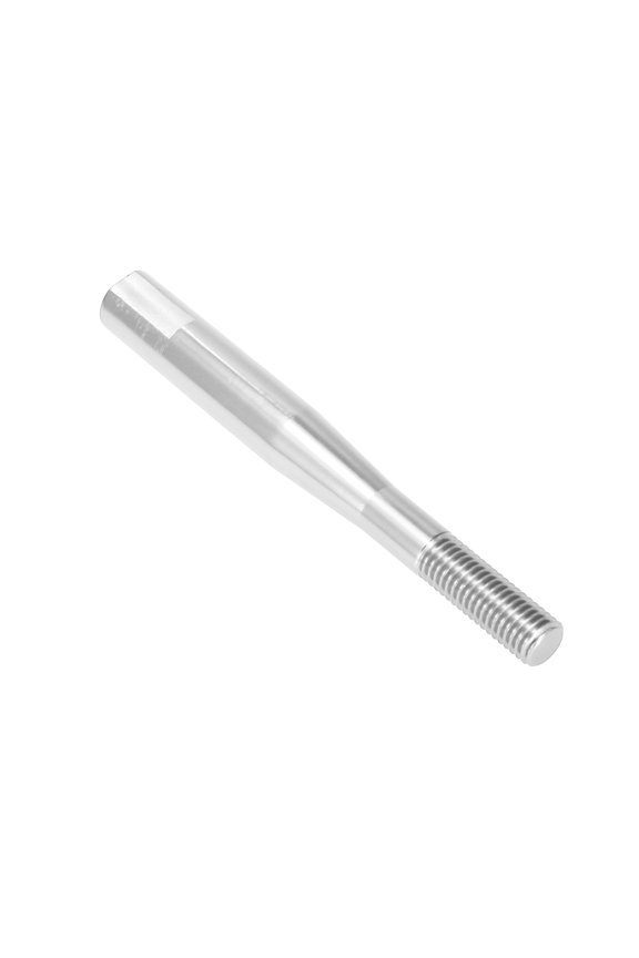 4.72" Car Gear Shift Knob Extender Extension Lever for Honda Civic for Honda Fit M10X1.5 Silver Tone Aluminum alloy