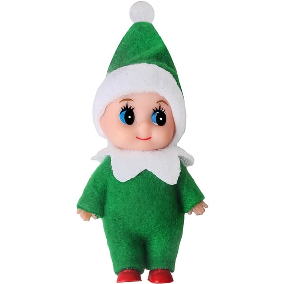 4.72"Cute Christmas Baby Elf Doll Ornament,Solid Christmas Fairy Doll Christmas Tree Pendant,Multi Colored Baby Fairy Doll for Christmas Party Holiday Festival Indoor Outdoor Decoration