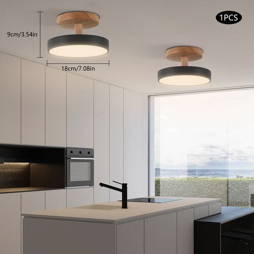 Modern Round 4.72 In Led Ceiling Light Adjustable Color & Brightness Ceiling Light Fixtures for The Living Room, Dining Room, Study Room