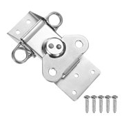 4.72x3.26" Spring Loaded Butterfly Twist Latch Steel Twist Latch for Case Box Chest Closure Silver