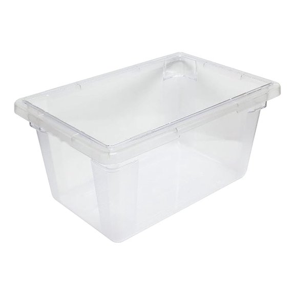 - 4.75 Gallon Clear Food Storage Box Polycarbonate 12" X 18" X 9"- Food Storage Container Meal Prep Food Storage for Home Cafeteria Kitchen Pantry Organization Dishwasher Safe