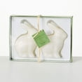 thumbnail image 1 of 4.75"H Vance Kitira White Bunny Candle - Set of 2, White ,Scentless, Clean-Burning, Environmental Friendly, 1 of 7