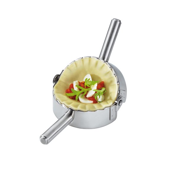 4.75 Inch Empanada Press, Stainless Steel Dumpling Maker Dough Cutter Dumpling Mold for Empanada, Dumpling, Ravioli, Pierogi, Turnovers, Calzone