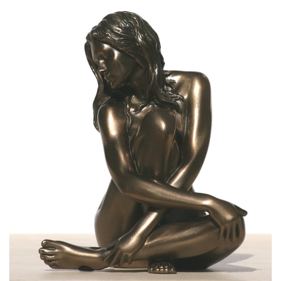 4.75 Inch Figure Female Nude Seated Arms Around Knee Display Decor