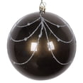 thumbnail image 1 of 4.75" Pewter Candy Glit Curtain Ornament 4/Bag, 1 of 3
