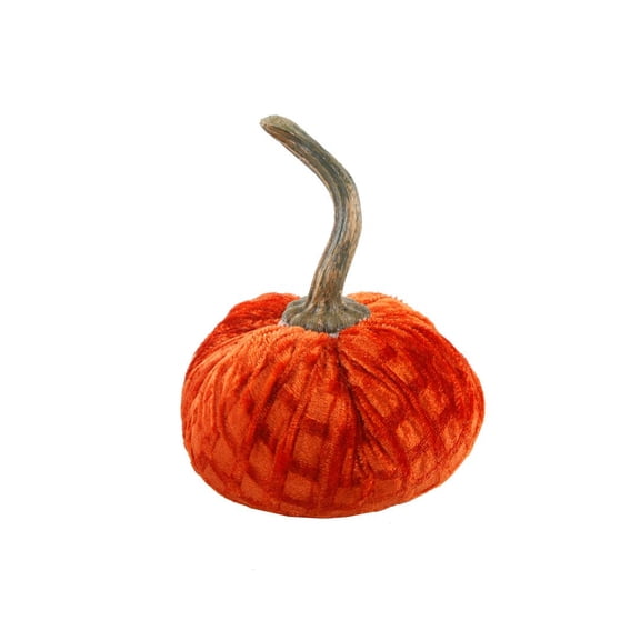 4.75" Plaid Velvet Pumpkin (OR)