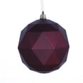 thumbnail image 1 of 4.75" Plum Matte Geometric Ball 4/bag, 1 of 2