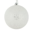 thumbnail image 1 of 4.75" White Glitter Clear Ball 4/Bag, 1 of 2