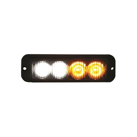 4.75 in. 4 LED Light Strobe - Amber & Clear