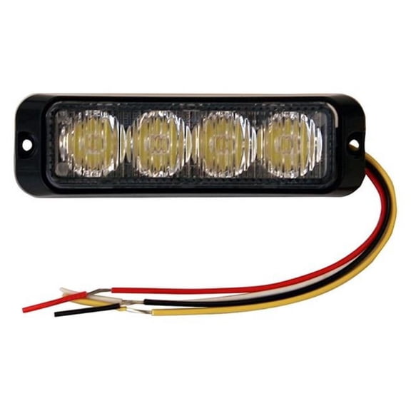 4.75 in. 4 LED Strobe Light, Amber