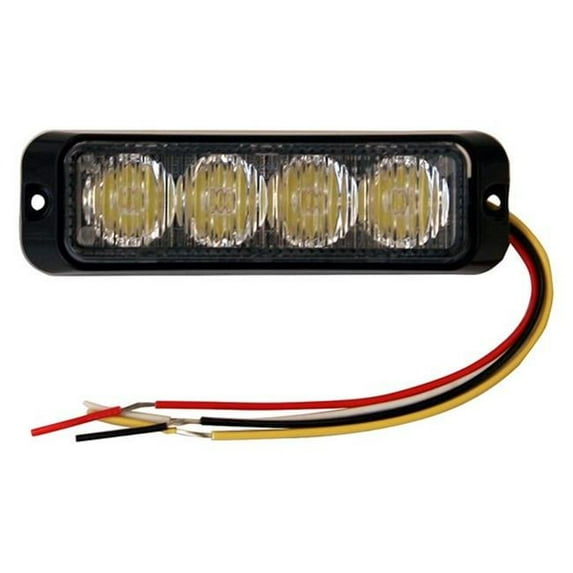 4.75 in. 4 LED Strobe Light, Amber