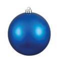 thumbnail image 1 of 4.75 in. Blue Matte Ball Christmas Ornament - 4 Per Bag, 1 of 1