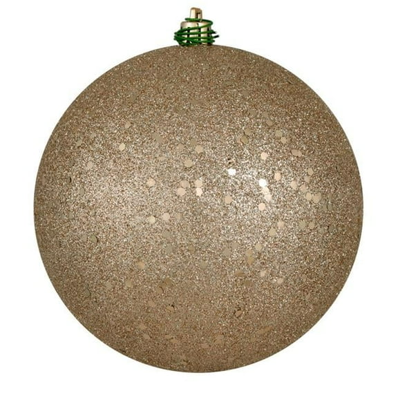 4.75 in. Oat Sequin Ball Drilled - Bag of 4