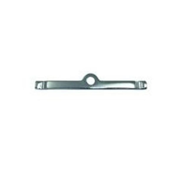 4.75 in. Wide Steel Chrome Hold Down Tabs Valve Cover for Small Block Chevy